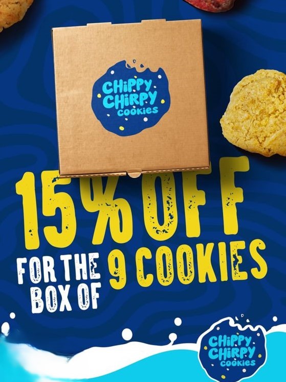 15% off for the box of 9 cookies