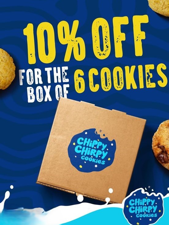 10% off for the box of 6 cookies